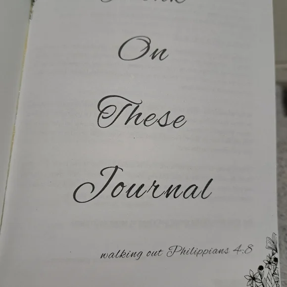 NWT Think on These Journal: Walking out Phillipians 4:8 - Picture 4 of 8